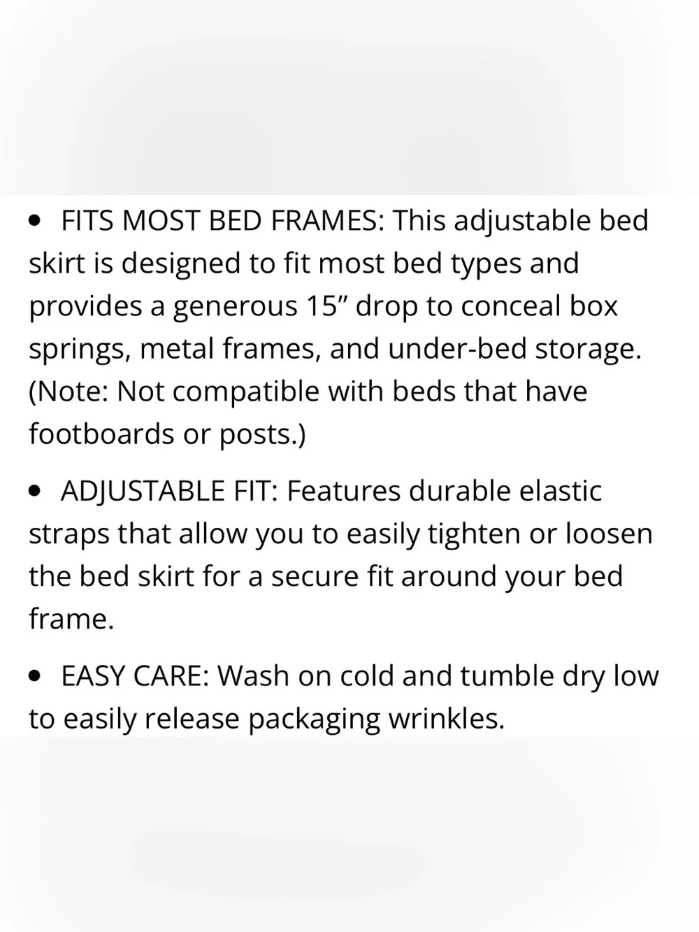 GRAY Wrap Around Bed Skirt Dust Ruffle 15” Drop Wrinkle-Free KING